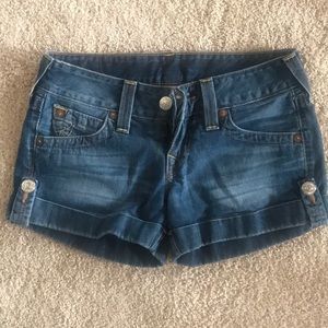 True Religion shorts size 26